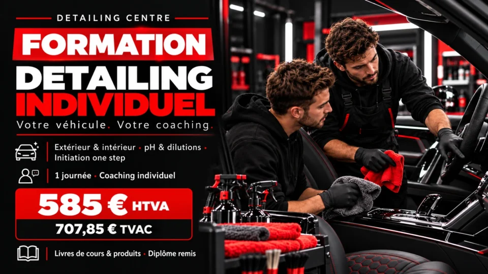 Illustration d’un coaching Detailing individuel sur un véhicule