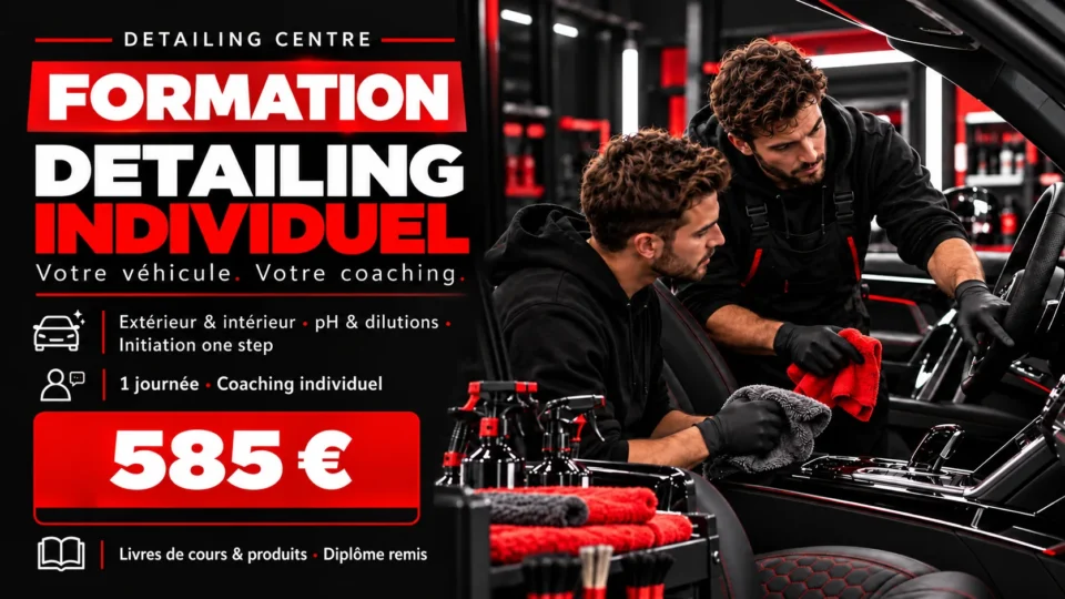Illustration d’un coaching Detailing individuel sur un véhicule