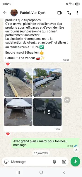 Exercice de polissage sur un capot automobile
